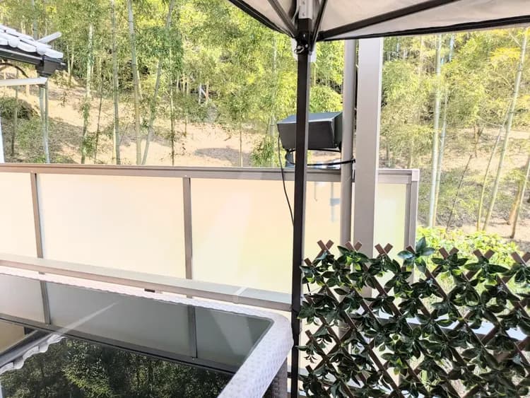 美しい景色を見ながらごゆっくりどうぞ