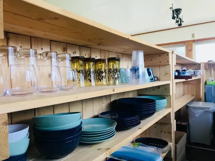食器類はご自由にお使い頂けます。