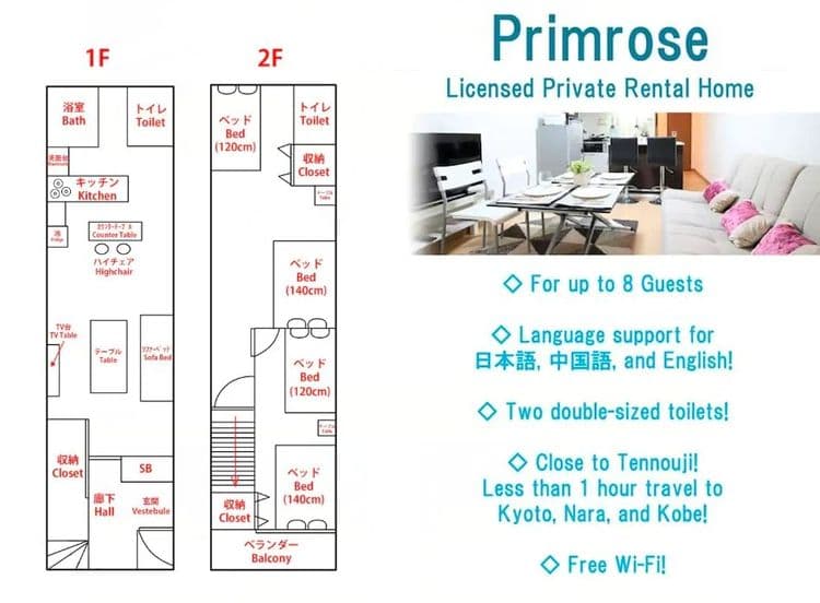 뉴 하우스, 신사이바시까지 1분-6