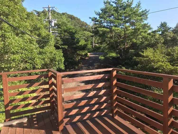 ウッドデッキからの眺め