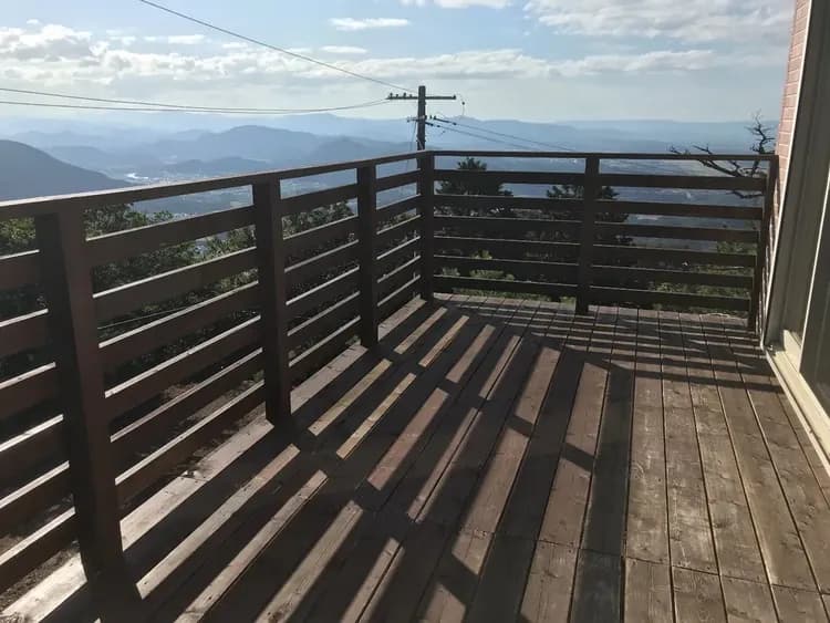 ウッドデッキからの眺め