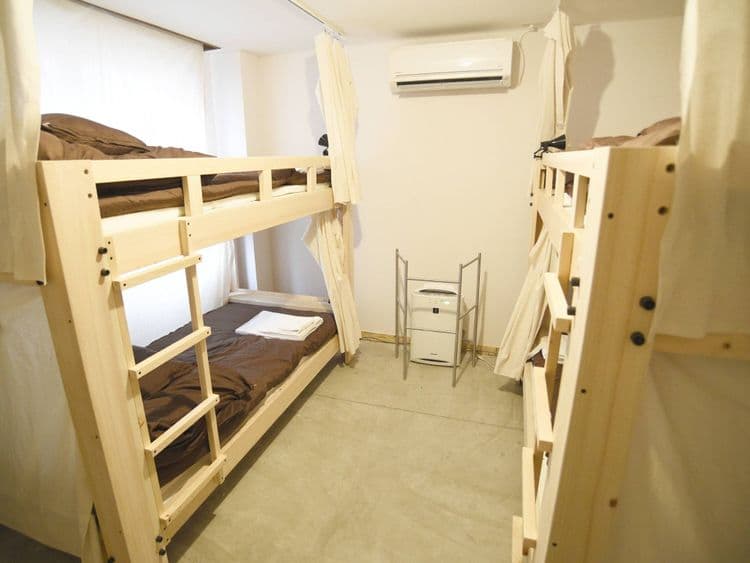 ・【男女混合ドミトリー一例】男女混合の相部屋です