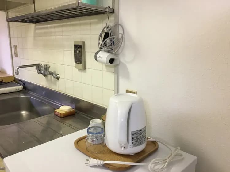 電気ポット、ドライヤーあります