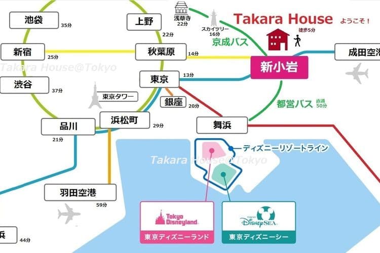 【電車和巴士 / 主な駅＆観光スポット】