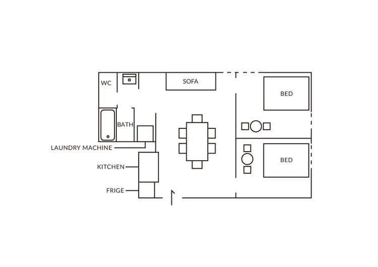 Near Ueno/Asakusa#3mins to Skytree#60㎡ cozy room  D-14
