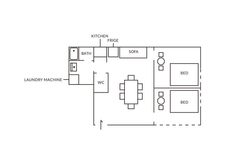寅Hotel 晴空塔｜晴空塔步行3分鐘，上野淺草晴空塔商圈，成田羽田機場直達，交通餐飲購物便利  B-15