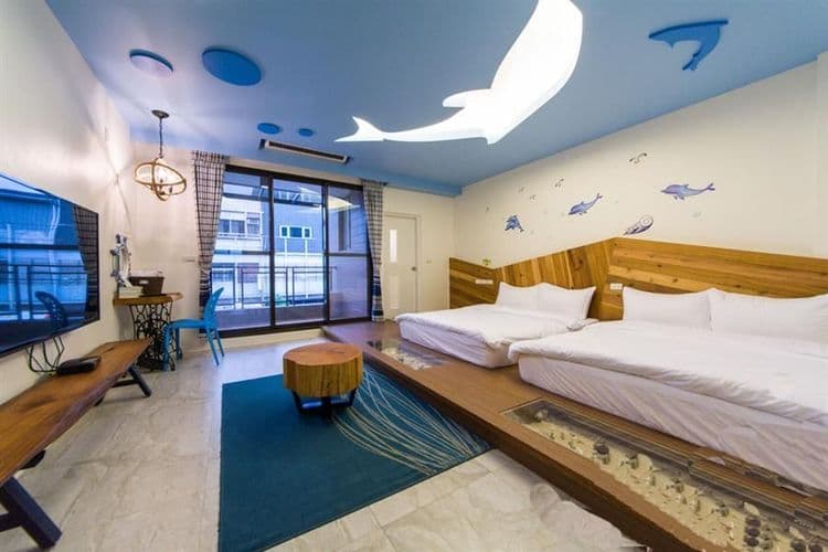 實木/寬敞舒適海洋設計風格-海洋之星4-5人房