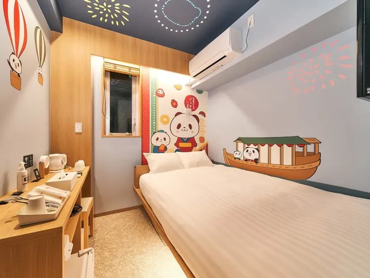【お買いものパンダルーム／ダブル】ダブルルームは隅田川デザイン