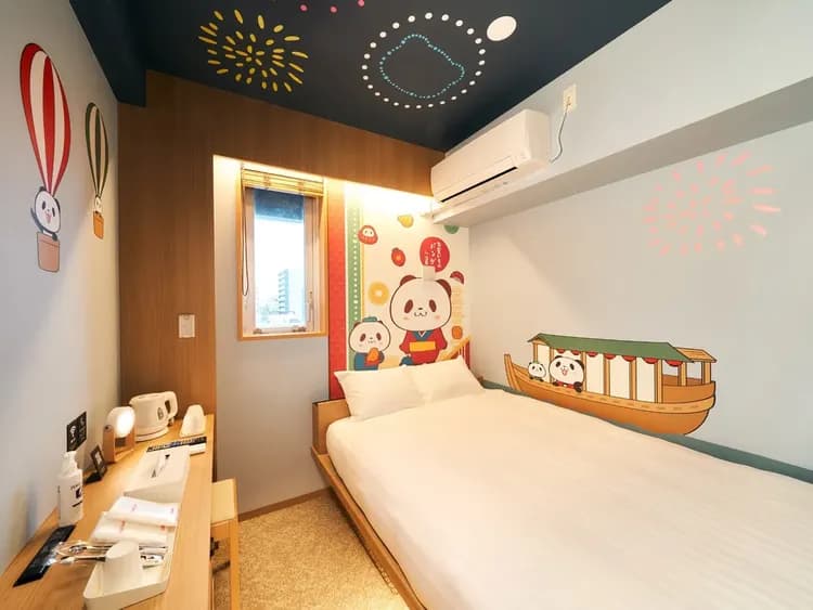 【お買いものパンダルーム／ダブル】ダブルルームは隅田川デザイン