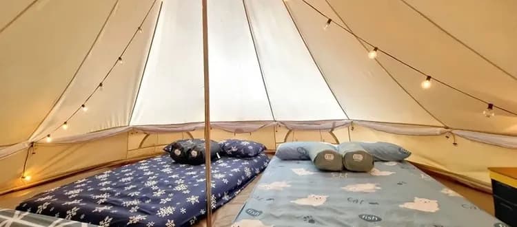 樹語星晴｜浪漫鐘型帳、北歐風露營車、豐富親子設施、加購海陸頂級烤肉-8