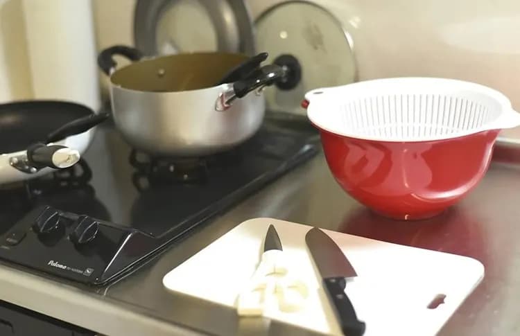 調理器具が揃っています