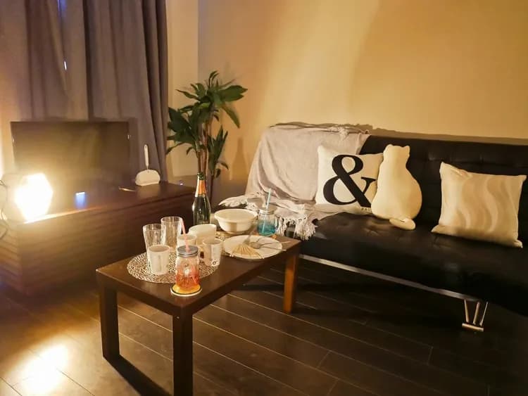 夜はおちついた雰囲気に