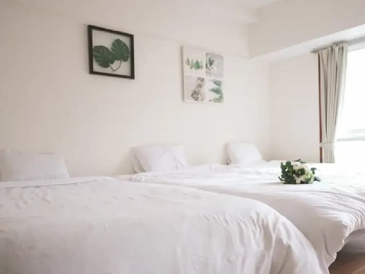 Linen is hotel use! ホテルで使用されているリネンと同じものを使用しています。