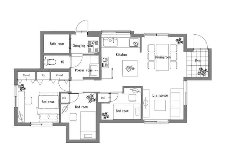 無限度假村 AGENA｜3-7人包棟/近安慶名城跡/方便至宇堅海灘-11