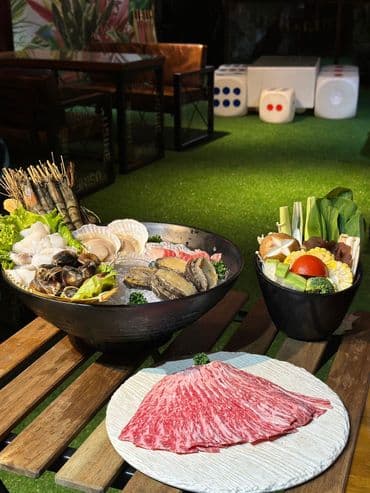 附晚餐-豪華海陸雙饗宴(含和牛、海鮮、菜盤)