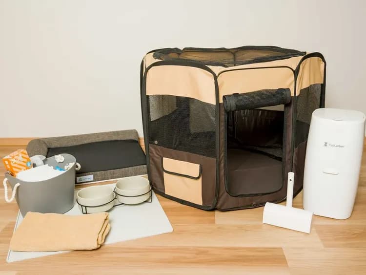 【ペット可のお部屋共通】ペット用グッズと消臭ごみ箱