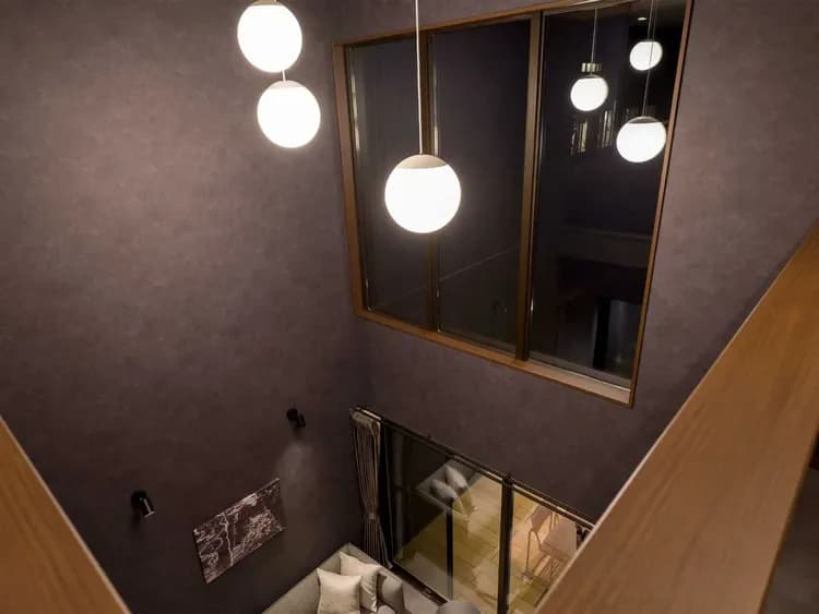 【一棟貸ヴィラ】吹き抜け