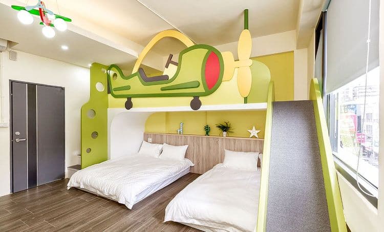 23here親子民宿｜溜滑梯&戲水池｜電梯&車站｜兒童電動車-9