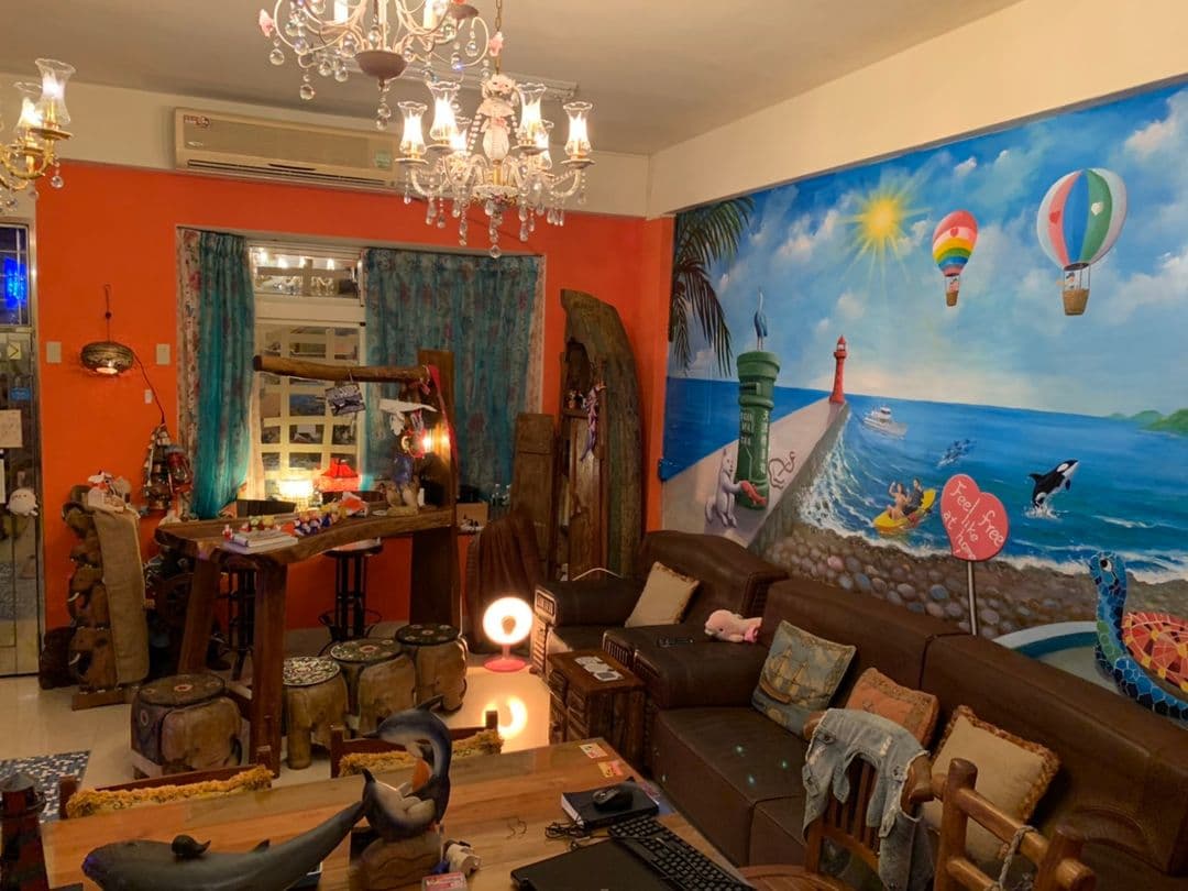 花蓮縣-海邊海民宿｜市區&近海＆北濱公園｜享機場接駁&早餐