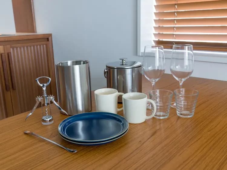 【共通備品】お皿、グラス、コップ類等ご用意