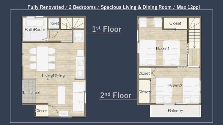 TOMARIE公寓 堀切｜多人包棟/直達成田機場/堀切菖蒲園站步行7分-5