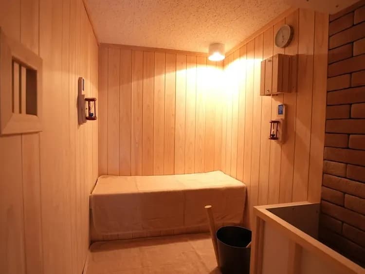 【プライベートサウナ】サウナ1~2名用で、24時間ご利用いただけます