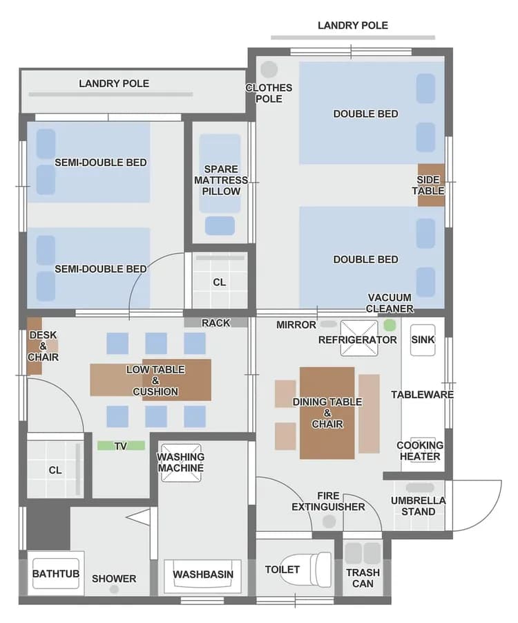 下丸子旅居｜下丸子站步行3分/直達多摩川站/方便至羽田機場-14