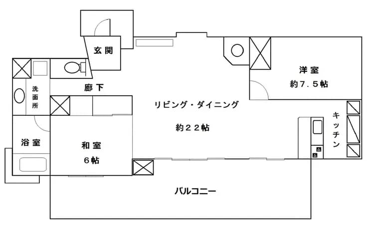 施設の平面図です。