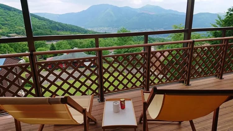 バルコニーから眺める風景は格別です。