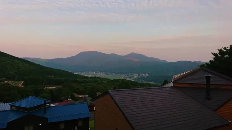 夕方の風景です。