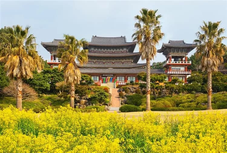 【濟州旅遊】保證住萬豪酒店乙晚、鳥島跨海大橋、漢拏樹木園、阿里郎『魂』跆拳武藝秀、東邊松堂童話村(一站購物彩妝)五日