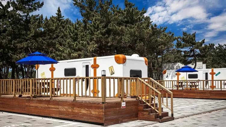 連谷海水浴場露營場