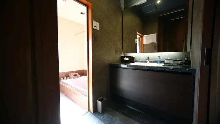 ラグジュアリーな洗面