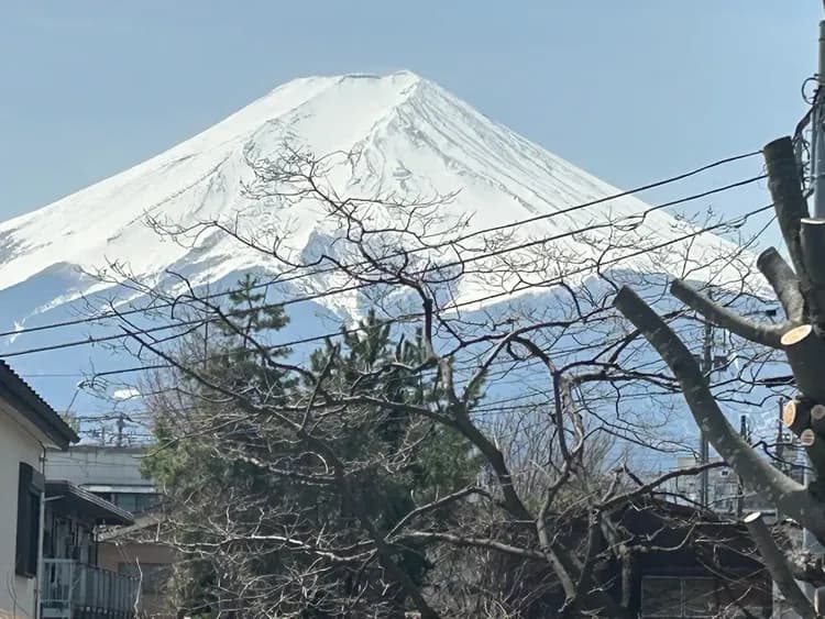 窓からの富士山