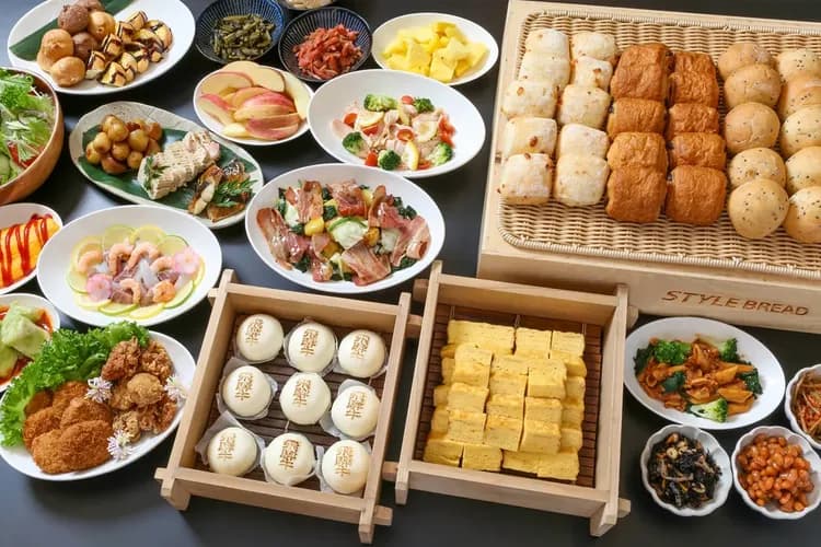 朝食バイキング（一例）