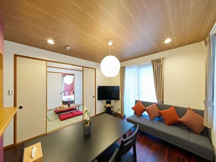 距羽田机场3公里，直达仅6分钟，离最近车站步行4分钟全新日式别墅1F-1