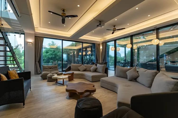 藍會館 l 18人宜蘭包棟 | KTV歡唱＆電動麻將＆戶外烤肉區-4