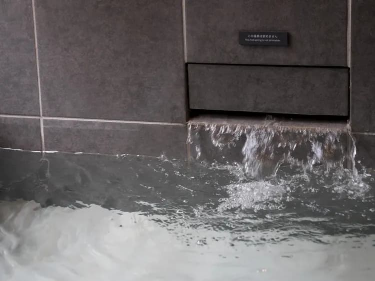 【浴室】天然温泉を贅沢に堪能。