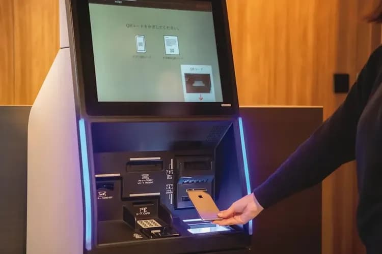 Check-in/check-out kiosk