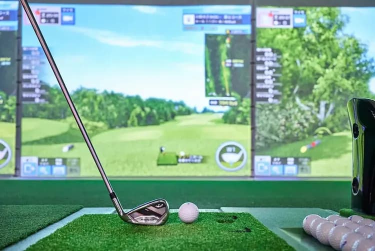 Indoor golf driving range