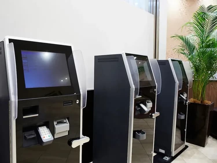 Check-in/check-out kiosk