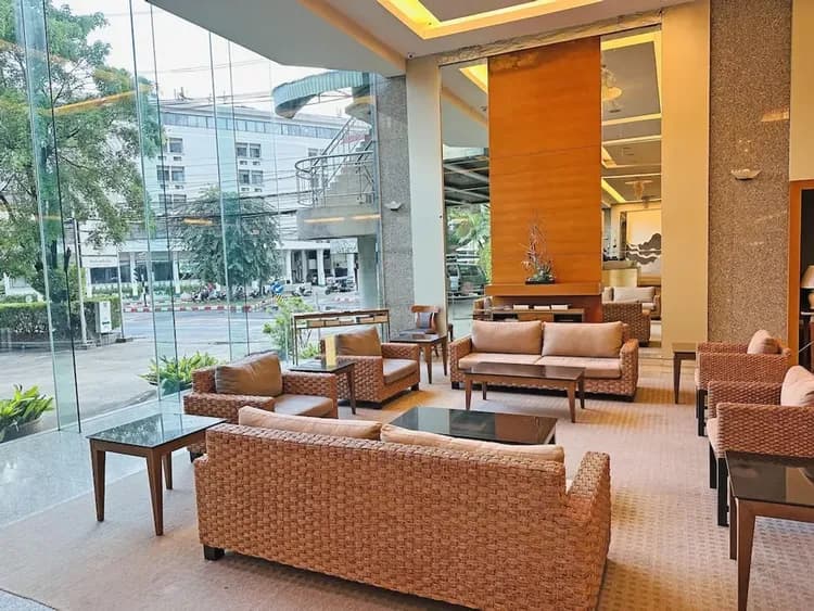 Lobby sitting area