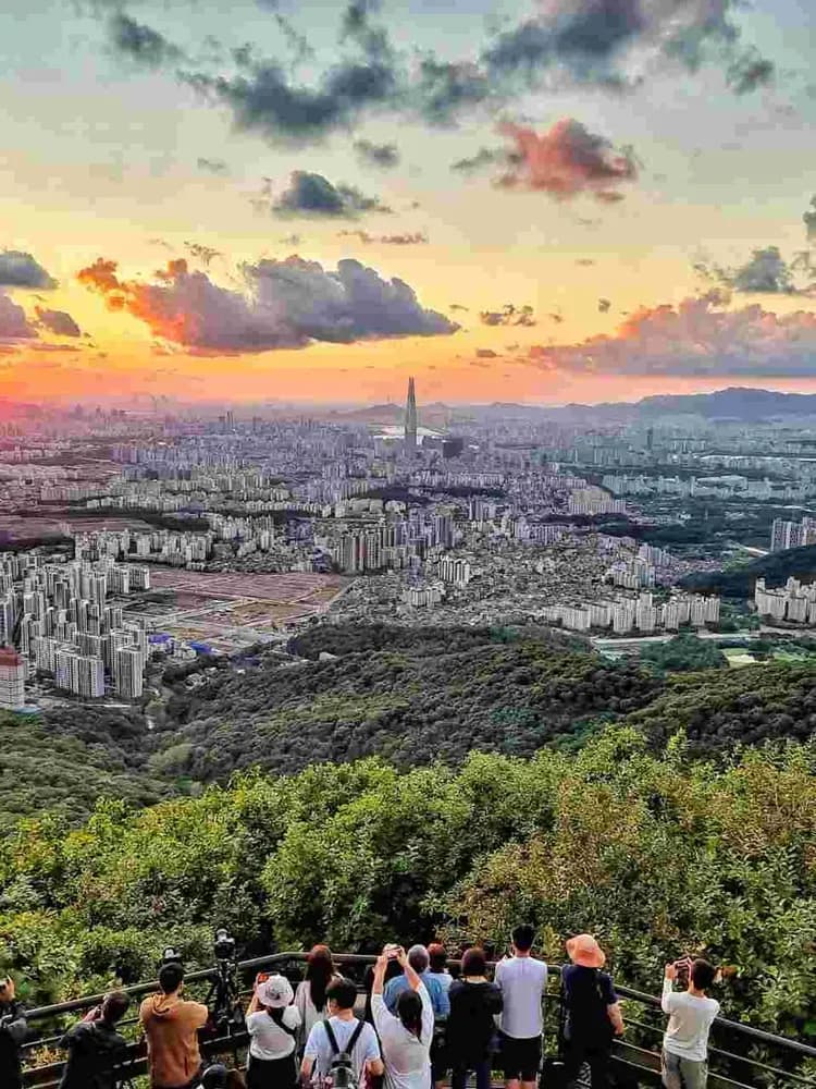 南漢山城俯視景觀