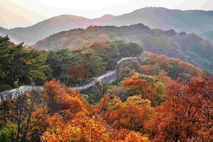 南漢山城周邊景色