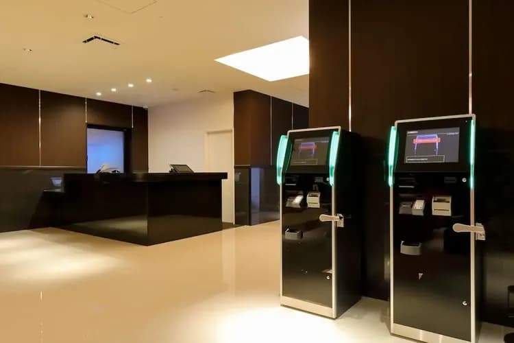 Check-in/check-out kiosk