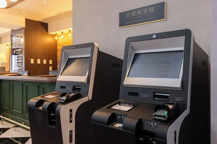 Check-in/check-out kiosk