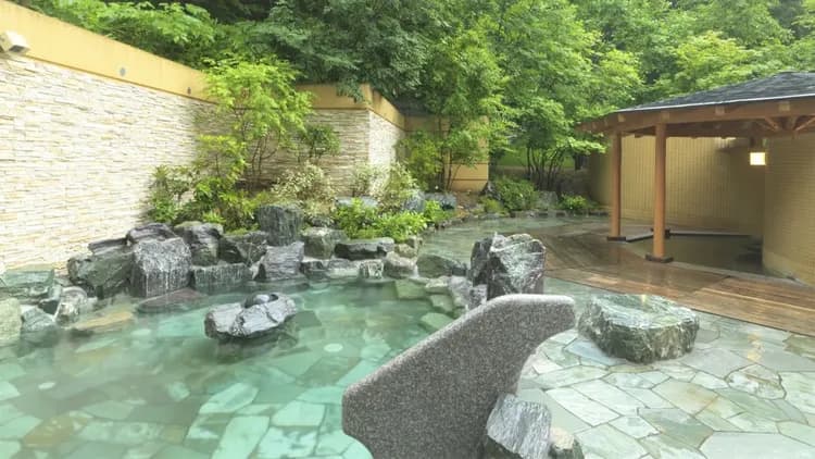 定山溪 鶴雅渡假SPA 森之謌｜溫泉浴場/定山源泉公園步行10分-9