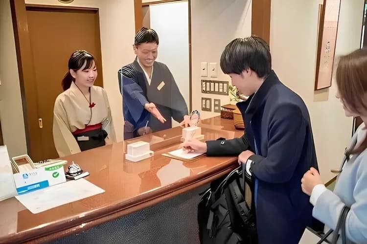 Check-in/check-out kiosk