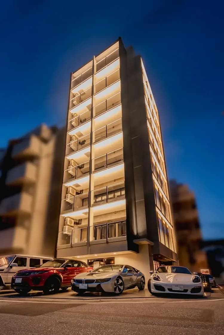 Front of property - evening/night