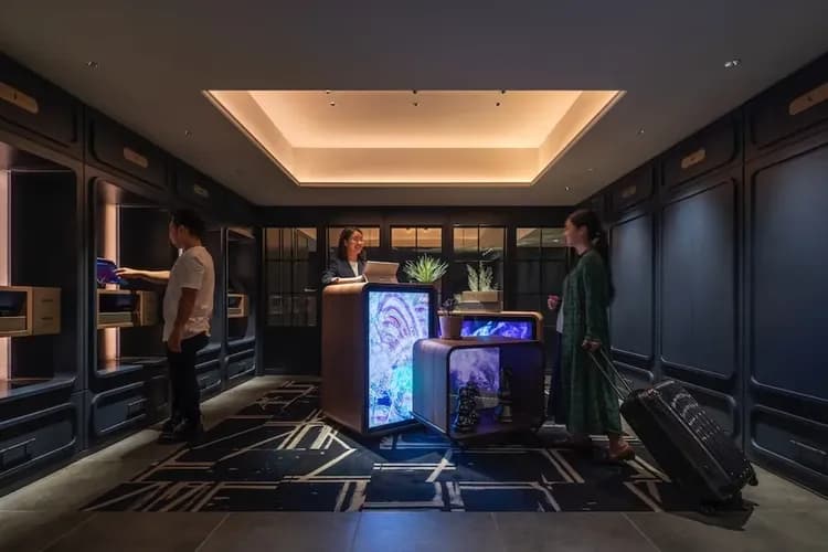 Check-in/check-out kiosk